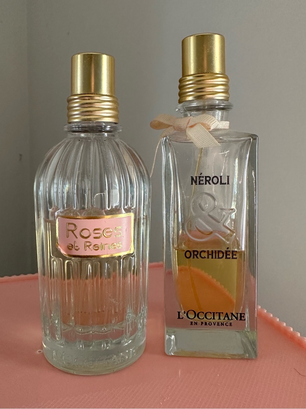 L’occitane rose et reines and neroli orchidée perfume